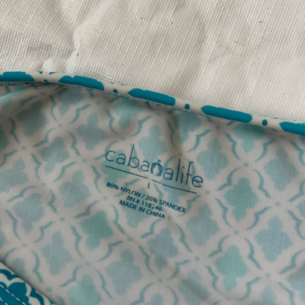 Cabana Life aqua Long Sleeve Sheath Dress - Picture 2 of 5